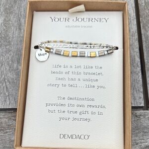 Demdaco Silver and Gold Hope Bracelet